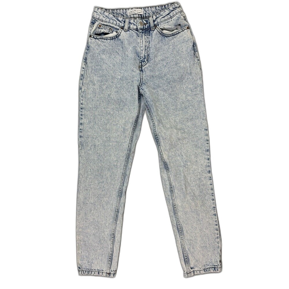 Denim Co Size 2 Womens Jeans Ankle Cotton High Rise Light Wash